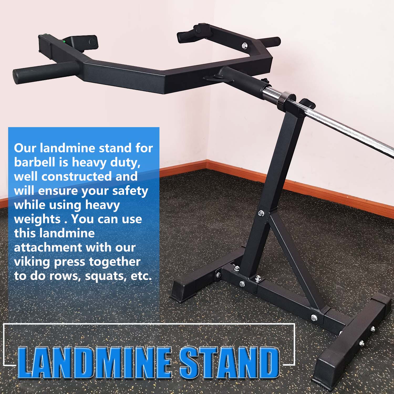 Viking Press Landmine Handle f - đánh giá và giá Landmine Barbell Attachment