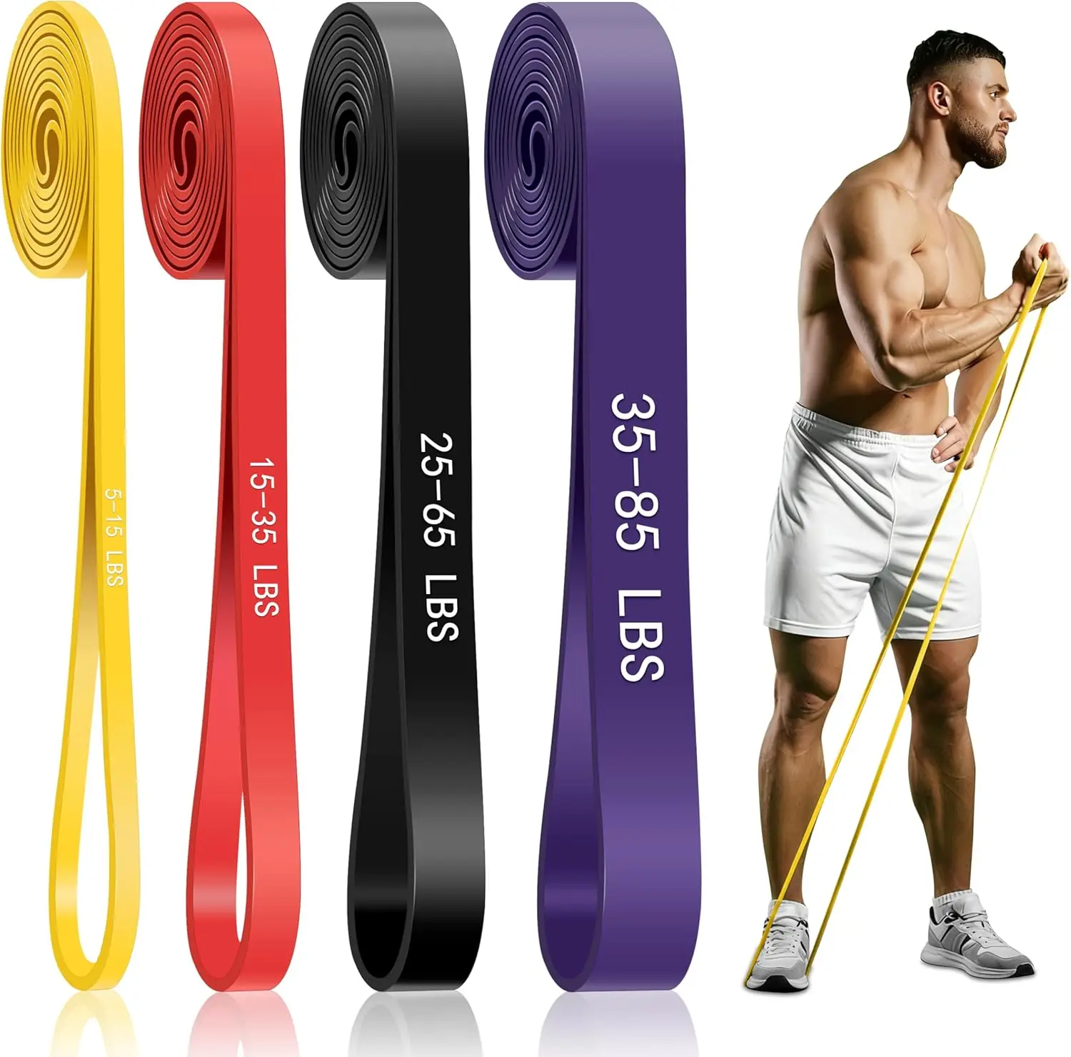 4-Level Resistance Bands for F - đánh giá và giá Pull Up Assist Band