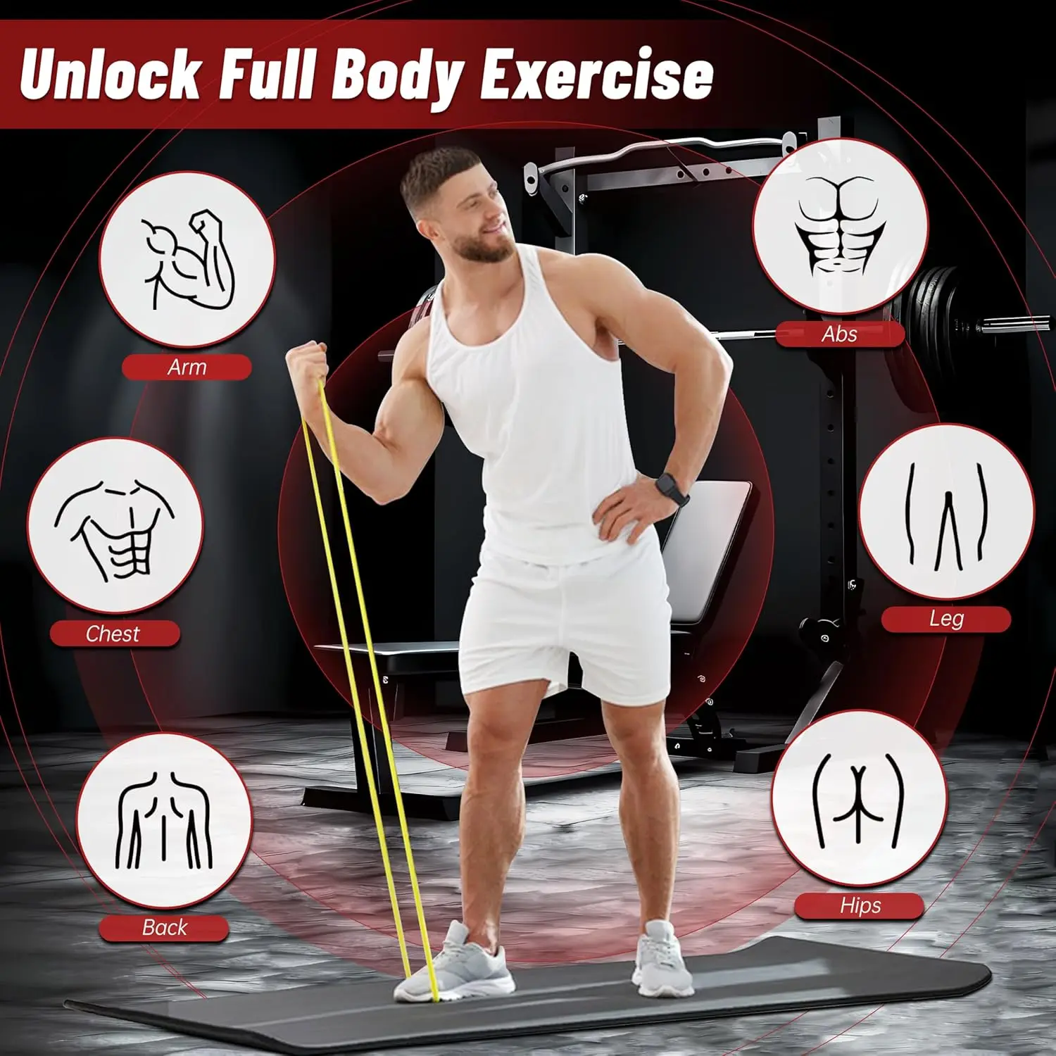 4-Level Resistance Bands for F - đánh giá và giá Pull Up Assist Band